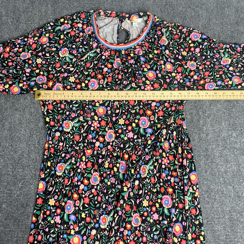 Boden Maxi Dress Womens 8R Black Colorful Floral Cottagecore Boho Dark Romantic - Picture 7 of 8